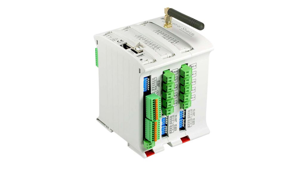 Programmerbar logisk styring 8AI 11DI 16DO 6AO 24V I2C / Ethernet / USB / RS-485 / RS-232 / SPI / LoRa 12 KB